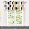 image:imageDriftAway Riley Geo Lined Window Curtain Valance Mid Century Geometric Pattern 2 Layers Rod Pocket 52 Inch by 18 Inch Plus 2 Inch CottaGold Black Gray