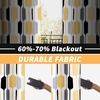 image:imageDriftAway Riley Geo Lined Window Curtain Valance Mid Century Geometric Pattern 2 Layers Rod Pocket 52 Inch by 18 Inch Plus 2 Inch CottaGold Black Gray