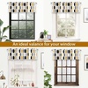 image:imageDriftAway Riley Geo Lined Window Curtain Valance Mid Century Geometric Pattern 2 Layers Rod Pocket 52 Inch by 18 Inch Plus 2 Inch CottaGold Black Gray