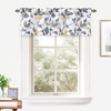 image:imageDriftAway Ryan Sketch Flower Floral Branch Leaves Lined Thermal Insulated Window Curtain Valance Rod Pocket 52 Inch by 18 Inch Plus 2 Inch Header GrayYellow Gray
