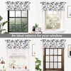 image:imageDriftAway Ryan Sketch Flower Floral Branch Leaves Lined Thermal Insulated Window Curtain Valance Rod Pocket 52 Inch by 18 Inch Plus 2 Inch Header GrayYellow Gray