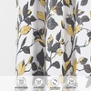 image:imageDriftAway Ryan Sketch Flower Floral Branch Leaves Lined Thermal Insulated Window Curtain Valance Rod Pocket 52 Inch by 18 Inch Plus 2 Inch Header GrayYellow Gray