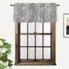 image:imageDriftAway Ryan Sketch Flower Floral Branch Leaves Lined Thermal Insulated Window Curtain Valance Rod Pocket 52 Inch by 18 Inch Plus 2 Inch Header GrayGrey