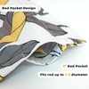 image:imageDriftAway Ryan Sketch Flower Floral Branch Leaves Lined Thermal Insulated Window Curtain Valance Rod Pocket 52 Inch by 18 Inch Plus 2 Inch Header GrayYellow Gray