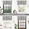 image:imageDriftAway Ryan Sketch Flower Floral Branch Leaves Lined Thermal Insulated Window Curtain Valance Rod Pocket 52 Inch by 18 Inch Plus 2 Inch Header GrayGrey