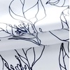 image:imageDriftAway Ryan Sketch Flower Floral Branch Leaves Lined Thermal Insulated Window Curtain Valance Rod Pocket 52 Inch by 18 Inch Plus 2 Inch Header GrayBlack Line
