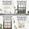 image:imageDriftAway Ryan Sketch Flower Floral Branch Leaves Lined Thermal Insulated Window Curtain Valance Rod Pocket 52 Inch by 18 Inch Plus 2 Inch Header GrayYellow Gray