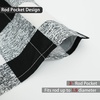 image:imageDriftAway Semi Sheer Buffalo Plaid Check Curtains Rod Pocket Checkered Farmhouse Window Black and White Curtains for Living Room Bedroom 2 Panels 52 x 84Black