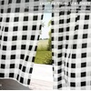 image:imageDriftAway Semi Sheer Buffalo Plaid Check Curtains Rod Pocket Checkered Farmhouse Window Black and White Curtains for Living Room Bedroom 2 Panels 52 x 84Black
