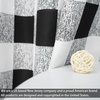 image:imageDriftAway Semi Sheer Buffalo Plaid Check Curtains Rod Pocket Checkered Farmhouse Window Black and White Curtains for Living Room Bedroom 2 Panels 52 x 84Black