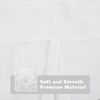 image:imageDriftAway Solid Color Linen Sheer Voile Tie Up Decorative Linen Textured Curtains Adjustable Balloon Curtains Rod Pocket Roman Slub Sheer Curtain with Pom Pom Trim 42 Inch by 63 Inch WhiteWhite
