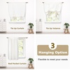 image:imageDriftAway Solid Color Linen Sheer Voile Tie Up Decorative Linen Textured Curtains Adjustable Balloon Curtains Rod Pocket Roman Slub Sheer Curtain with Pom Pom Trim 42 Inch by 63 Inch WhiteLight Linen