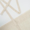 image:imageDriftAway Solid Color Linen Sheer Voile Tie Up Decorative Linen Textured Curtains Adjustable Balloon Curtains Rod Pocket Roman Slub Sheer Curtain with Pom Pom Trim 42 Inch by 63 Inch WhiteBeige