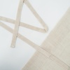 image:imageDriftAway Solid Color Linen Sheer Voile Tie Up Decorative Linen Textured Curtains Adjustable Balloon Curtains Rod Pocket Roman Slub Sheer Curtain with Pom Pom Trim 42 Inch by 63 Inch WhiteBeige