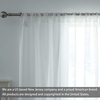 image:imageDriftAway Solid White Sheer 3 PCs Set Linen Texture Window Scarf Valance 52 Inch by 144 Inch and Rod Pocket Linen Curtain 2 Panels Each 52 Inch by 84 Inch for Living Room Bedroom and Office