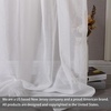 image:imageDriftAway Solid White Sheer Linen Texture Window Scarf Valance Luxury Sheer Fabric Topper Knife Edge Window Treatment Scarves for Wedding Party Girls Room Bed Canopy 52 Inch by 216 Inch White 2 Pack