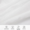 image:imageDriftAway Solid White Sheer Window Scarf Valance Long Luxury Sheer Fabric Topper Knife Edge Window Treatment Scarves Single for Wedding Party Girls Room Bed Canopy 52 Inch by 216 Inch White