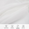 image:imageDriftAway Solid White Sheer Window Scarf Valance Long Luxury Sheer Fabric Topper Lace and Crochet Trimmed Window Treatment Single for Wedding Party Girls Room Bed Canopy 42 Inch by 216 Inch White