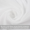 image:imageDriftAway Solid White Sheer Window Scarf Valance Long Luxury Sheer Fabric Topper Lace and Crochet Trimmed Window Treatment Single for Wedding Party Girls Room Bed Canopy 42 Inch by 216 Inch White