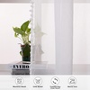image:imageDriftAway Solid White Sheer Window Scarf Valance Long Luxury Sheer Fabric Topper Pom Pom Trimmed Window Treatment Scarves Single for Wedding Party Girls Room Bed Canopy 52 Inch by 216 Inch White