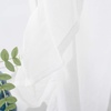 image:imageDriftAway Sophie Sheer Ruffle Edge Kitchen Tier Rod Pocket 30 Inch by 36 Inch Plus 2 Inch Header Off White 2 Piece