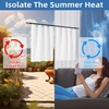 image:imageDriftAway Soundproof Thermal Insulated Quilted Curtain Liners for Bedroom Sound Barrier Blackout Cold Heat Noise Reducing Energy Saving 50 Inches by 92 Inches Grayish White Two Panels100 Blackout Thermal Sound Reducing