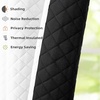 image:imageDriftAway Soundproof Thermal Insulated Quilted Curtain Liners for Bedroom Sound Barrier Blackout Cold Heat Noise Reducing Energy Saving 50 Inches by 92 Inches Grayish White Two Panels80 Blackout Thermal Sound Reducing