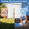 image:imageDriftAway Soundproof Thermal Insulated Quilted Curtain Liners for Bedroom Sound Barrier Blackout Cold Heat Noise Reducing Energy Saving 50 Inches by 92 Inches Grayish White Two Panels100 Blackout Thermal Sound Reducing