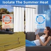 image:imageDriftAway Soundproof Thermal Insulated Quilted Curtain Liners for Bedroom Sound Barrier Blackout Cold Heat Noise Reducing Energy Saving 50 Inches by 92 Inches Grayish White Two Panels100 Blackout Thermal Sound Reducing