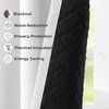 image:imageDriftAway Soundproof Thermal Insulated Quilted Curtain Liners for Bedroom Sound Barrier Blackout Cold Heat Noise Reducing Energy Saving 50 Inches by 92 Inches Grayish White Two Panels100 Blackout Thermal Sound Reducing