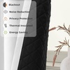 image:imageDriftAway Soundproof Thermal Insulated Quilted Curtain Liners for Bedroom Sound Barrier Blackout Cold Heat Noise Reducing Energy Saving 50 Inches by 92 Inches Grayish White Two Panels100 Blackout Thermal Sound Reducing
