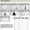 image:imageDriftAway Soundproof Thermal Insulated Quilted Curtain Liners for Bedroom Sound Barrier Blackout Cold Heat Noise Reducing Energy Saving 50 Inches by 92 Inches Grayish White Two Panels80 Blackout Thermal Sound Reducing