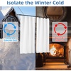 image:imageDriftAway Soundproof Thermal Insulated Quilted Curtain Liners for Bedroom Sound Barrier Blackout Cold Heat Noise Reducing Energy Saving 50 Inches by 92 Inches Grayish White Two Panels100 Blackout Thermal Sound Reducing