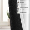image:imageDriftAway Soundproof Thermal Insulated Quilted Curtain Liners for Bedroom Sound Barrier Blackout Cold Heat Noise Reducing Energy Saving 50 Inches by 92 Inches Grayish White Two Panels100 Blackout Thermal Sound Reducing