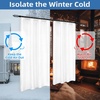 image:imageDriftAway Soundproof Thermal Insulated Quilted Curtain Liners for Bedroom Sound Barrier Blackout Cold Heat Noise Reducing Energy Saving 50 Inches by 92 Inches Grayish White Two Panels80 Blackout Thermal Sound Reducing