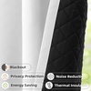 image:imageDriftAway Soundproof Thermal Insulated Quilted Curtain Liners for Bedroom Sound Barrier Blackout Cold Heat Noise Reducing Energy Saving 50 Inches by 92 Inches Grayish White Two Panels100 Blackout Thermal Sound Reducing