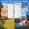 image:imageDriftAway Soundproof Thermal Insulated Quilted Curtain Liners for Bedroom Sound Barrier Blackout Cold Heat Noise Reducing Energy Saving 50 Inches by 92 Inches Grayish White Two Panels100 Blackout Thermal Sound Reducing