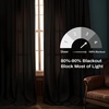 image:imageDriftAway Soundproof Thermal Insulated Quilted Curtain Liners for Bedroom Sound Barrier Blackout Cold Heat Noise Reducing Energy Saving 50 Inches by 92 Inches Grayish White Two Panels80 Blackout Thermal Sound Reducing
