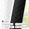 image:imageDriftAway Soundproof Thermal Insulated Quilted Curtain Liners for Bedroom Sound Barrier Blackout Cold Heat Noise Reducing Energy Saving 50 Inches by 92 Inches Grayish White Two Panels80 Blackout Thermal Sound Reducing