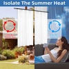 image:imageDriftAway Soundproof Thermal Insulated Quilted Curtain Liners for Bedroom Sound Barrier Blackout Cold Heat Noise Reducing Energy Saving 50 Inches by 92 Inches Grayish White Two Panels80 Blackout Thermal Sound Reducing