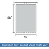 image:imageDriftAway Soundproof Thermal Insulated Quilted Curtain Liners for Bedroom Sound Barrier Blackout Cold Heat Noise Reducing Energy Saving 50 Inches by 92 Inches Grayish White Two Panels100 Blackout Thermal Sound Reducing