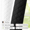image:imageDriftAway Soundproof Thermal Insulated Quilted Curtain Liners for Bedroom Sound Barrier Blackout Cold Heat Noise Reducing Energy Saving 50 Inches by 92 Inches Grayish White Two Panels80 Blackout Thermal Sound Reducing