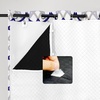 image:imageDriftAway Soundproof Thermal Insulated Quilted Curtain Liners for Bedroom Sound Barrier Blackout Cold Heat Noise Reducing Energy Saving 50 Inches by 92 Inches Grayish White Two Panels80 Blackout Thermal Sound Reducing