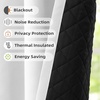 image:imageDriftAway Soundproof Thermal Insulated Quilted Curtain Liners for Bedroom Sound Barrier Blackout Cold Heat Noise Reducing Energy Saving 50 Inches by 92 Inches Grayish White Two Panels100 Blackout Thermal Sound Reducing