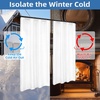 image:imageDriftAway Soundproof Thermal Insulated Quilted Curtain Liners for Bedroom Sound Barrier Blackout Cold Heat Noise Reducing Energy Saving 50 Inches by 92 Inches Grayish White Two Panels80 Blackout Thermal Sound Reducing
