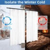 image:imageDriftAway Soundproof Thermal Insulated Quilted Curtain Liners for Bedroom Sound Barrier Blackout Cold Heat Noise Reducing Energy Saving 50 Inches by 92 Inches Grayish White Two Panels80 Blackout Thermal Sound Reducing