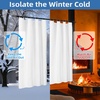 image:imageDriftAway Soundproof Thermal Insulated Quilted Curtain Liners for Bedroom Sound Barrier Blackout Cold Heat Noise Reducing Energy Saving 50 Inches by 92 Inches Grayish White Two Panels100 Blackout Thermal Sound Reducing