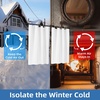 image:imageDriftAway Soundproof Thermal Insulated Quilted Curtain Liners for Bedroom Sound Barrier Blackout Cold Heat Noise Reducing Energy Saving 50 Inches by 92 Inches Grayish White Two Panels100 Blackout Thermal Sound Reducing