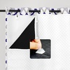 image:imageDriftAway Soundproof Thermal Insulated Quilted Curtain Liners for Bedroom Sound Barrier Blackout Cold Heat Noise Reducing Energy Saving 50 Inches by 92 Inches Grayish White Two Panels80 Blackout Thermal Sound Reducing