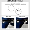 image:imageDriftAway Thermal Insulated 100 Percent Darkening Blackout Curtain Liner 2 Panels Each Liner Size 50 Inch by 92 Inch Rings Included Off White PanelOff White